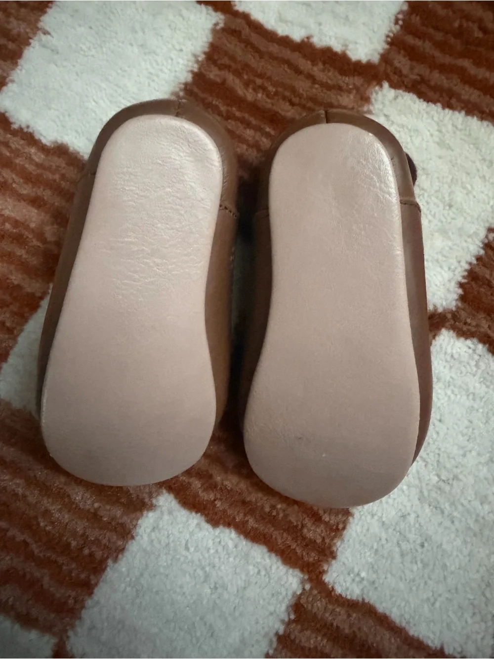 Brown Leather Lace-Up baby Shoes